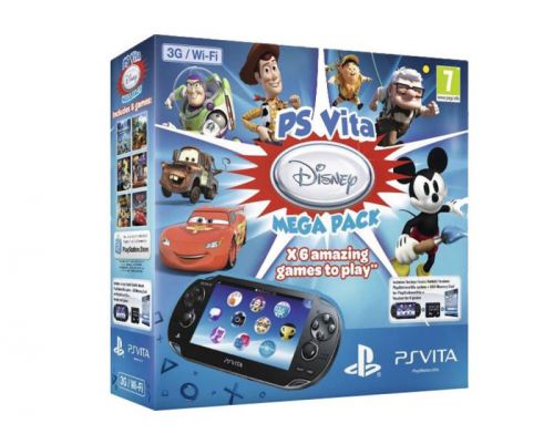PS Vita Black Wi-Fi + 3G Bundle + Карта памяти на 16 GB + Ваучер на скачивание 6 игр Disney Mega Pack
