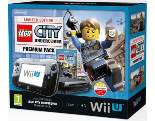 Nintendo Wii U 32GB Premium Pack (черная) + игра Lego City Undercover