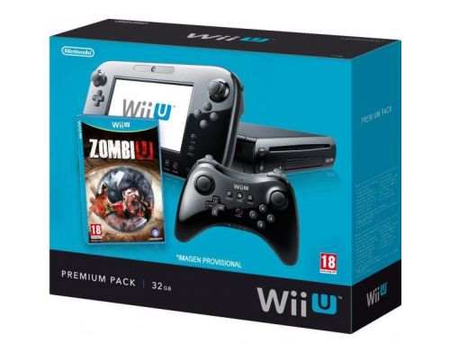 Nintendo Wii U 32GB Premium Pack (черная) + игра Zombi U