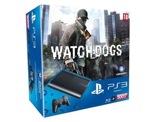 Фото №1 - Sony Playstation 3 SUPER SLIM 500 Gb + Игра Watch Dogs