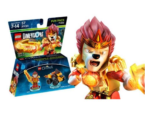 Фото №1 - LEGO Dimensions Lego Legend of Chima (Laval, Mighty Lion Rider) Fun Pack