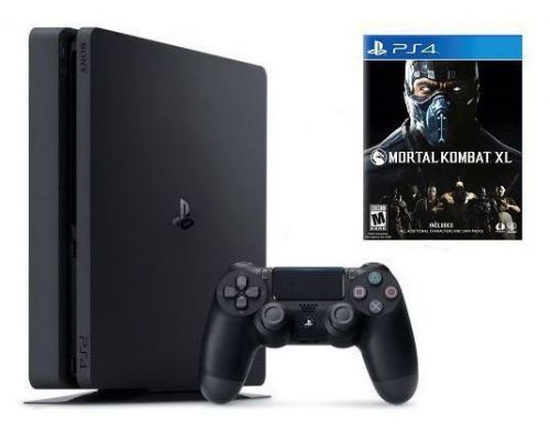 Фото №1 - Sony PlayStation 4 SLIM 500gb + Игра Mortal Kombat XL (Гарантия 18 месяцев)
