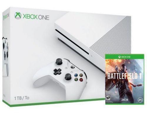 Фото №1 - Xbox ONE S 1TB + Игра Battlefield 1 (Гарантия 18 месяцев)