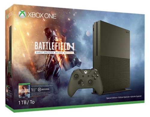 Фото №1 - Xbox ONE S 1TB Battlefield 1 Special Edition Bundle (Гарантия 18 месяцев)