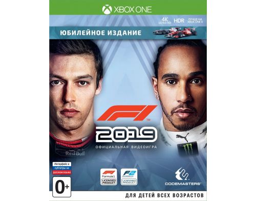 Фото №1 - F1 2019 Anniversary Edition Xbox ONE русские субтитры