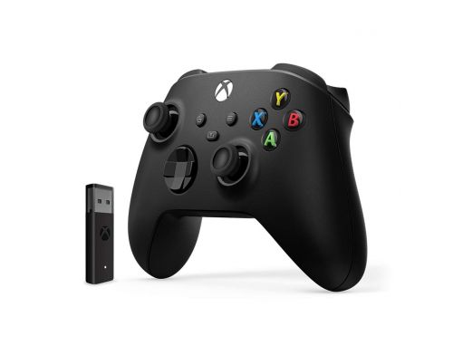 Фото №2 - Геймпад беспроводной Microsoft Xbox Series Carbon Black + Беспроводной адаптер