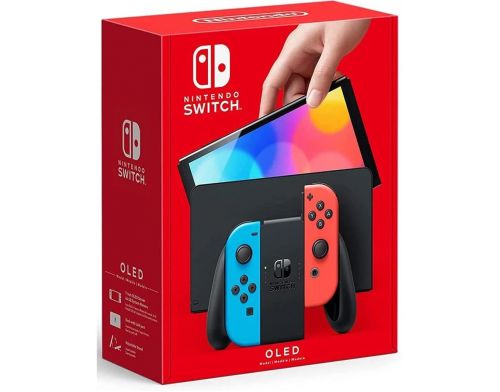 Фото №1 - Консоль Nintendo Switch (OLED model) Neon Red/Neon Blue set