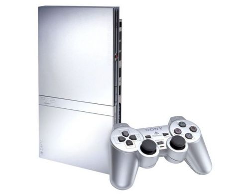 Фото №1 - Sony Playstation 2 Slim 9XXX Silver Б.У. Модифицированная