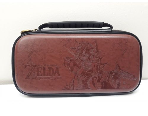 Фото №3 - Чехол Deluxe Travel Case Zelda Breath of the Wild Brown для Nintendo Switch Б.У.