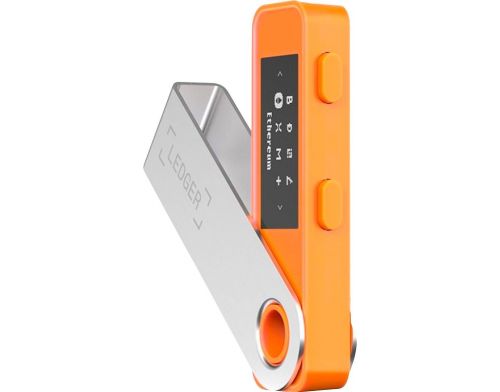 Фото №1 - Криптокошелёк Ledger Nano S Plus BTC Orange