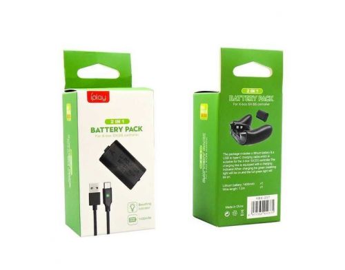 Фото №1 - iPlay 1400mAh 2 in 1 For Xbox Series S X Controller Rechargeable Battery Pack Charger