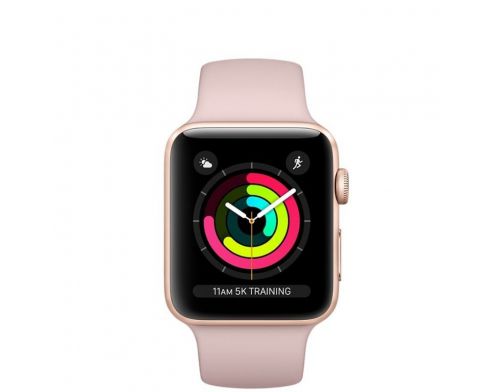 Фото №3 - Apple Watch Series 3 GPS 38mm Gold Aluminum w. Pink Sand Sport B. - Gold Б.У.