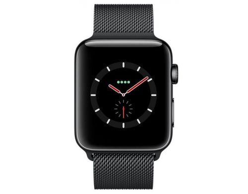 Фото №3 - Apple Watch Series 3 42mm GPS + Cell Stainless Steel Space Black w.Black Sport Band Б.У.