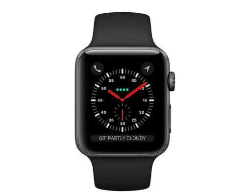 Фото №3 - Apple Watch Series 3 GPS + Cel 42mm Space Black Stainless Steel with Black Sport Band Б.У.