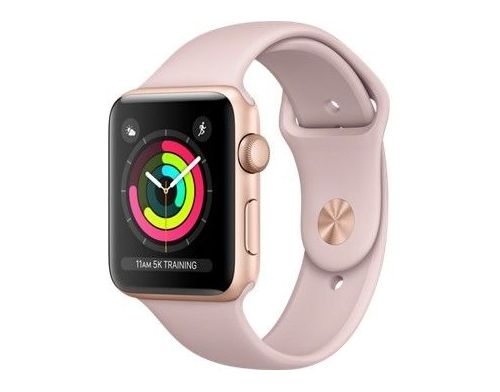 Фото №1 - Apple Watch Series 3 42mm Gold Aluminum Case with Pink Sport Band Б.У.