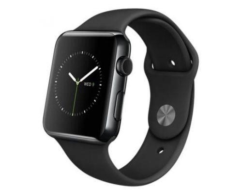 Фото №1 - Apple Watch 42mm Space Black Stainless Steel Case with Black Sport Band Б.У.