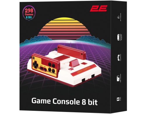 Фото №1 - Игровая консоль 2Е 8bit с проводными геймпадами, AV, 298 игр