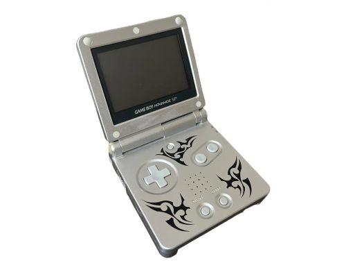 Фото №2 - Nintendo Game Boy Advance SP AGS-001 Tribal Edition Silver Б.У.