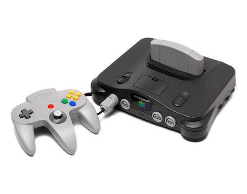 Фото №1 - Nintendo N64 FAT Europe Charcoal Grey Б.У. + Дополнительный геймпад