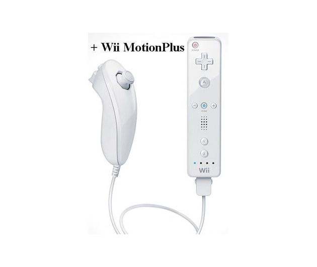 Wii ReMote + Nunchuk Белый