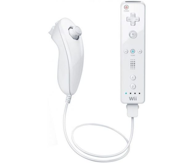Wii ReMote Plus + Nunchuk Белый (Оригинал)