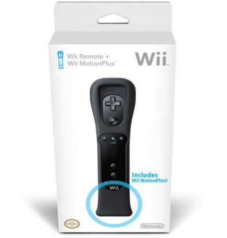 Wii ReMote Plus Черный (Оригинал)