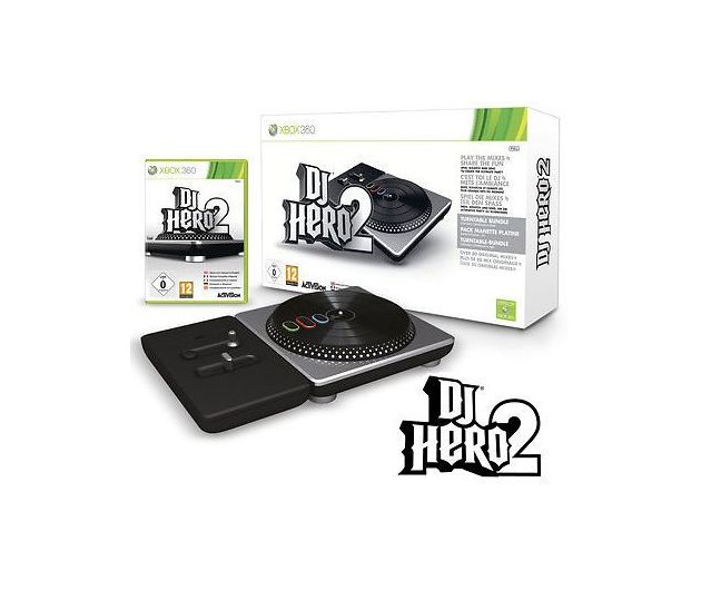 Microsoft Xbox 360 DJ Hero 2 (Wireless Turntable Controller + Game) Original
