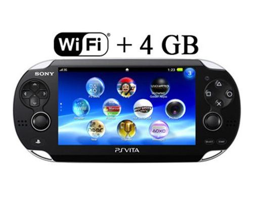 Фото №1 - Sony PS Vita Black Wi-Fi + Карта памяти на 4 GB + Чехол + Пленка + USB кабель