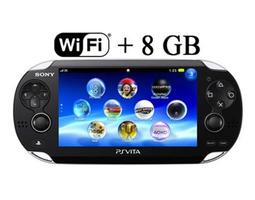 Фото №1 - Sony PS Vita Black Wi-Fi + Карта памяти на 8 GB + Чехол + Пленка + USB кабель