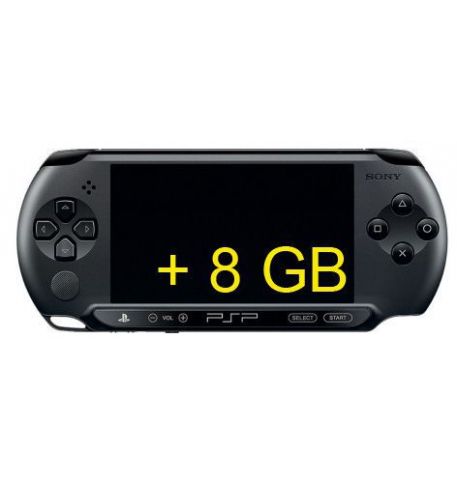 Sony PSP Street + Карта памяти 8 GB + мягкий чехол + пленка + кабель для ПК + лицензионные игры