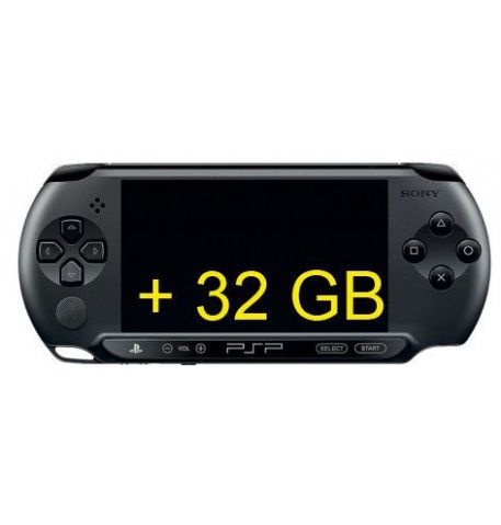Sony PSP Street + Карта памяти 32 GB + мягкий чехол + пленка + кабель для ПК + лицензионные игры