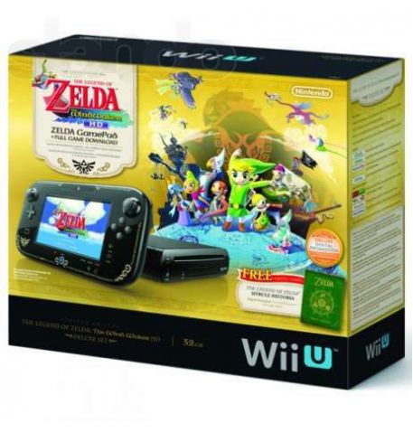 Nintendo Wii U 32Gb Черная Premium Pack + Игра The Legend of Zelda: Wind Waker HD
