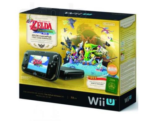 Фото №1 - Nintendo Wii U 32Gb Черная Premium Pack + Игра The Legend of Zelda: Wind Waker HD