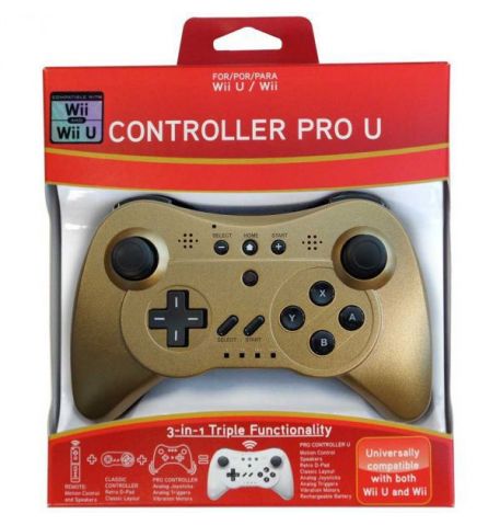 Pro Controller U for Wii and Wii U - Gold LE