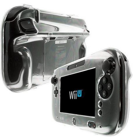 Clear Crystal Hard Skin Case Cover for Nintendo Wii U Gamepad Remote Controller