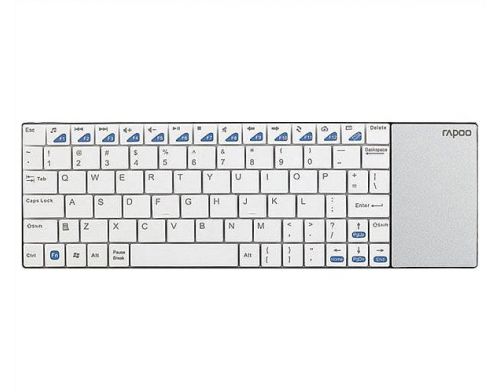 Фото №2 - RAPOO Wireless Multi-media Touchpad Keyboard white (Е2700)
