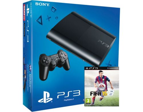 Фото №1 - Sony Playstation 3 SUPER SLIM 500 Gb + Игра FIFA 15