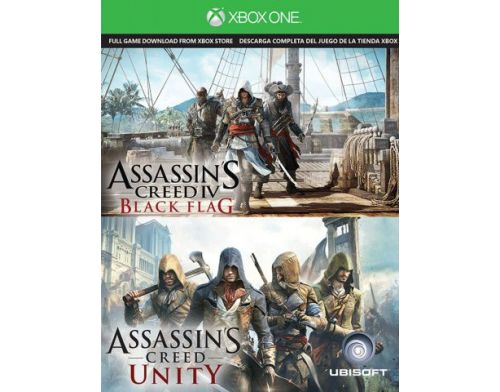 Фото №1 - Assassins Creed Unity + Assassins Creed IV Black Flag русские версии ваучер на скачивание игр