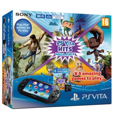 купить Sony PS Vita Slim Hits Mega Pack (Цвет на выбор) Wi-Fi + карта памяти на 8 GB + Чехол + Пленка + USB кабель, в Киеве, по Украине, лицензионные, игры, продажа