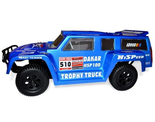 Фото №4 - Автомобиль HSP Racing Hummer Dakar H100 1:10 RTR 500 мм 4WD 2,4 ГГц (HSP94128 Blue)