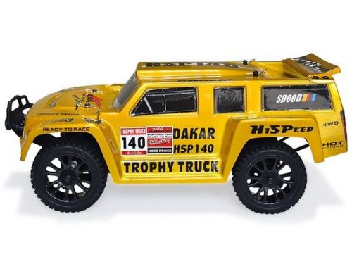 Фото №3 - Автомобиль HSP Racing Hummer Dakar H140 1:14 RTR 365 мм 4WD 2,4 ГГц (HSP94349 Yellow)