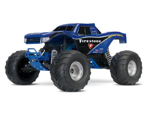 Фото №2 - Автомобиль Traxxas Bigfoot® Blue Firestone Monster 1:10 RTR 413 мм 2WD 2,4 ГГц (36084-1 FSTN)