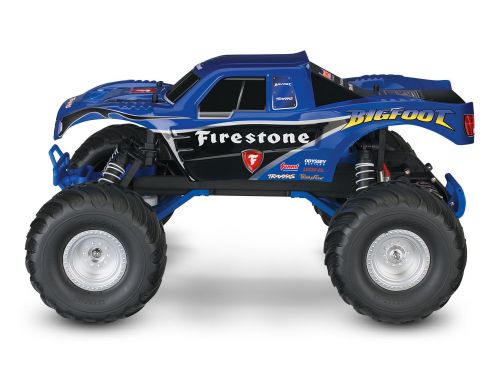 Фото №3 - Автомобиль Traxxas Bigfoot® Blue Firestone Monster 1:10 RTR 413 мм 2WD 2,4 ГГц (36084-1 FSTN)