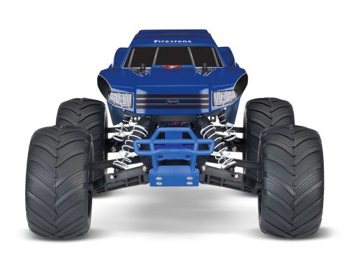 Фото №4 - Автомобиль Traxxas Bigfoot® Blue Firestone Monster 1:10 RTR 413 мм 2WD 2,4 ГГц (36084-1 FSTN)