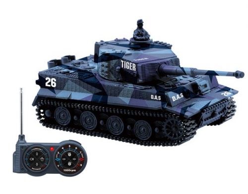 Фото №6 - Танк Great Wall Toys German Tiger 1:72 RTR (GW-2117 Blue Camo)