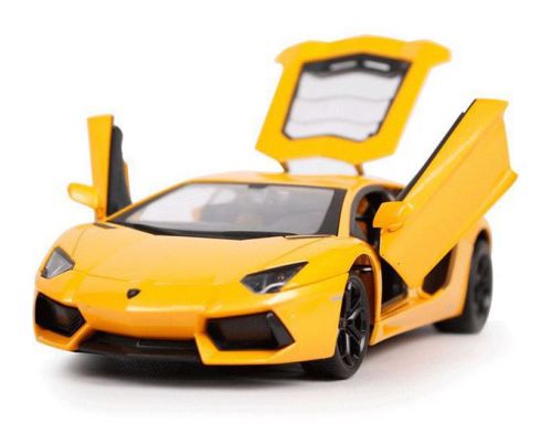 Фото №2 - Машинка р/у 1:24 Meizhi лиценз. Lamborghini LP700 металлическая (желтый)