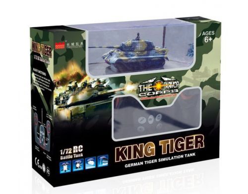 Фото №2 - Танк микро р/у 1:72 King Tiger со звуком (зеленый, 27MHz)