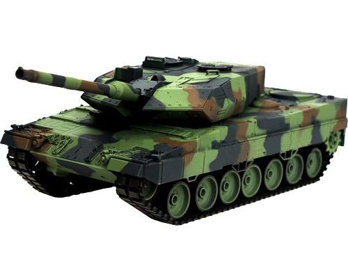 Фото №1 - Танк р/у 2.4GHz 1:16 Heng Long Leopard II A6 в металле с пневмопушкой и дымом (HL3889-1PRO)