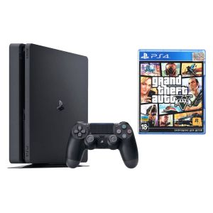 Sony PlayStation 4 SLIM 500gb + Игра GTA 5 (Гарантия 18 месяцев)