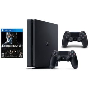 Sony PlayStation 4 SLIM 1 Tb + Игра Mortal Kombat XL + Доп Джойстик Version 2 (Гарантия 18 месяцев)